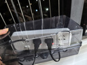 國(guó)際電工（FDD）插線板保護(hù)罩室外戶外電源插座防濺盒接線板防雨罩加大排插防水盒 排插防水盒【黑透明】 曬單實(shí)拍圖