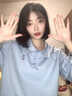 SNYDER WEAR小個子短款衛(wèi)衣女2025年秋季美式衛(wèi)衣韓版寬松學(xué)院風上衣女裝衣服 杏色 S 建議70-90斤 曬單實拍圖
