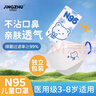 京祝兒童口罩6-12歲n95醫(yī)用口罩夏季3-6歲透氣3d立體防塵男女孩熊30枚 曬單實(shí)拍圖