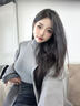 歐貝汐半高領(lǐng)毛衣女打底衫2025新款秋冬內(nèi)搭感修身輕薄款女士針織衫 灰色 均碼 【建議80-120斤】 曬單實(shí)拍圖