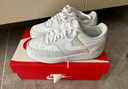 耐克女子透氣平底運動(dòng)鞋冬季板鞋NIKE COURT VISION LOW DH3158 004足球灰/白 39 曬單實(shí)拍圖