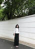 棉的美學(xué)打底衫女高級感緊身顯瘦正肩長(cháng)袖T恤內搭辣妹上衣 「自帶小腰線(xiàn)」月牙白 2XL 「推薦125-135斤」 曬單實(shí)拍圖