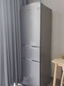 容聲216升三開(kāi)門(mén)小電冰箱家用小戶(hù)型節能超薄冷藏冷凍兩用保鮮出租房宿舍迷你BCD-216D11N銀國家補貼 曬單實(shí)拍圖