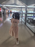 戴維貝拉（DAVE＆BELLA）兒童連衣裙學(xué)院風(fēng)中大童裙子純棉女童公主裙夏裝新款女孩童裙 灰粉色【現貨】 130 cm（建議身高120-130cm） 曬單實(shí)拍圖
