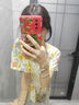 棉綢睡裙女夏薄款2025新款睡衣韓版甜美少女網(wǎng)紅家居外穿裙子QM 白底彩花2301 均碼 (90-140斤內穿) 曬單實(shí)拍圖