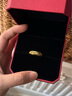 周大福 滿(mǎn)天星蛇肚開(kāi)口戒黃金戒指(工費120)約3.05g EOF187 曬單實(shí)拍圖