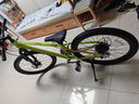 優(yōu)貝兒童自行車10-14歲學(xué)生青少年山地鋁合金變速車 皇冠 熒光綠24寸 曬單實(shí)拍圖