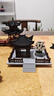 涼亭院子帶樹(shù)古建筑微景觀(guān)模型擺件水陸?hù)~(yú)缸盆景造景模型建筑 褐色春花三月 曬單實(shí)拍圖