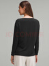 lululemon丨Relaxed-Fit 女士寬松剪裁船型領口長袖 T 恤 LW3IOJS 黑色 XS /4 曬單實拍圖