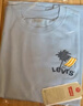 Levi's【涼感透氣】李維斯兒童男童短袖T恤夏季新款運動(dòng)上衣女 水晶藍 【涼感面料 輕薄透氣】 160 /76 【建議身高152-158cm】 曬單實(shí)拍圖