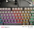 前行者X87Pro3.0等高線(xiàn)機械鍵盤(pán)無(wú)線(xiàn)藍牙全鍵熱插拔客制化三模Gasket結構女生電競游戲辦公專(zhuān)屬音樂(lè )律動(dòng) 黑色等高線(xiàn)Pro3.0-筋斗云軸【有線(xiàn)版】 曬單實(shí)拍圖