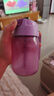 特百惠（Tupperware）樂(lè )C塑料杯550ML夏季男女學(xué)生便攜運動(dòng)水杯子大容量帶吸管 蜜桃粉 曬單實(shí)拍圖