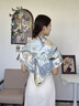 寶石蝶真絲絲巾100%桑蠶絲雙面圍巾披肩女生七夕禮物生日禮盒柏林馬車1 曬單實(shí)拍圖