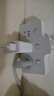 公牛（BULL）柔性轉換插頭/品字形一轉六插座/無(wú)線(xiàn)轉換/電源轉換器 6位分控開(kāi)關(guān) 晨霧白 Z97333 曬單實(shí)拍圖