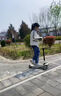 京樂(lè )貝比兒童滑板車(chē)中大童5-18歲男女小孩滑行踏板車(chē)可折疊戶(hù)外玩具大輪 星空米+加強升級款（5-18歲） 曬單實(shí)拍圖