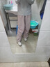VVC成毅同款防曬褲女闊腿褲女新款夏季高腰寬松直筒戶外休閑褲 冰霧粉 L 【165-175cm 60-68kg】 曬單實拍圖