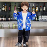 G.duck小黃鴨奧特曼2024新款衣服男童外套春秋款兒童三合一沖鋒衣寶寶秋 藍色三合一 110cm 曬單實(shí)拍圖