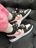 耐克（NIKE）定制球鞋  Air Jordan 1 AJ1  芝芝莓莓休閑舒適百搭低幫板鞋 芝芝莓莓 原鞋貨號DX4374-008 40 曬單實(shí)拍圖