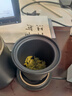 京東京造茶杯便攜式黑陶茶泡茶壺茶杯功夫茶具辦公杯隨身茶壺容量400ml 曬單實(shí)拍圖