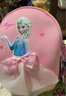 迪士尼（disney）兒童書(shū)包幼兒園3-6歲小班大班超輕可愛(ài)女孩小背包愛(ài)莎公主粉色 曬單實(shí)拍圖