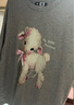 森馬（Semir）代露娃|短袖t恤女中長款印花上衣25夏寬松純棉套頭衫109325100032 曬單實(shí)拍圖
