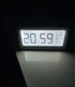 得力（deli）充電款電子智能鬧鐘背光大鬧鈴家用學(xué)生多功能溫濕度計大屏床頭鐘 開(kāi)學(xué)升學(xué)季必備 白 LE103A 曬單實(shí)拍圖