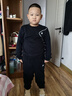 特步（XTEP）特步童裝男童春秋套裝2025新款兒童外套褲子運動(dòng)兩件套中大童春裝 正黑色 150 150cm 曬單實(shí)拍圖
