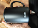 THERMOS膳魔師保溫杯馬克咖啡杯440ml帶蓋茶杯男女情侶水杯子TCDG-451 BK 曬單實(shí)拍圖