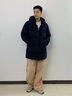 波司登（BOSIDENG）25新款冬季羽絨服90絨男短款厚實(shí)休閑通勤百搭外套B250245105 墨石藍(lán)|5984 2XL 190/108A 體重約170-180斤 曬單實(shí)拍圖