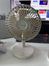 華凌美的【小風扇】電風扇風寶usb充電扇家用吊扇小型米白壁掛便攜戶外露營節(jié)能桌面電扇WH-FTD12S1 曬單實拍圖