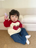 幼歌（YOUGE）嬰幼兒秋季新款柔軟直筒復(fù)古牛仔褲女寶寶舒適休閑長(zhǎng)褲 牛仔藍(lán) 73 cm 曬單實(shí)拍圖