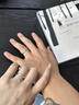 唯一（Winy）七夕情人節(jié)禮物送女友999純銀情侶戒指一對婚戒男士女款情侶對戒 曬單實拍圖