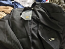 卡賓男裝條紋休閑西服23秋新款LOGO章仔外套商場同款B2233133005 煤黑色01 L /50/175 曬單實拍圖