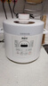 洛貝阿迪鍋 智能電壓力鍋多功能全自動(dòng)5L大容量家用70千帕電高壓鍋一鍋雙膽 預約定時(shí) 口感調節 無(wú)水燉 雅白【麥飯石色不粘+304不銹鋼膽+蒸屜】- 5L 曬單實(shí)拍圖