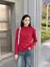 班尼路毛衣女針織打底衫女裝2025秋冬季新款內(nèi)搭上衣服半高領(lǐng)t恤女 酒紅#純色 M 曬單實(shí)拍圖