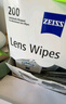 zeiss蔡司擦鏡紙 相機鏡頭清潔眼鏡鏡片擦鏡紙鏡布鋼琴清潔濕巾200片裝 曬單實拍圖