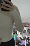 lululemon丨All It Takes 女士運(yùn)動(dòng)長(zhǎng)袖T恤*羅紋 Nulu? LW3GK5S 骨白 XS /4 曬單實(shí)拍圖