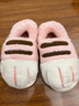妙奕嘉貓爪棉鞋棉拖鞋女男居家室內拖鞋情侶拖鞋秋冬季防滑棉拖鞋包跟款 貓爪棉鞋【粉色-女款】38-39（適合37-38腳） 曬單實(shí)拍圖