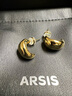 Arsis自由搭配潺流小豆豆耳釘女原創(chuàng)設(shè)計(jì)耳飾七夕情人節(jié)送女友 曬單實(shí)拍圖