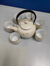 瀾春江粗陶提梁壺功夫茶具套裝大容量泡茶器中式陶瓷茶壺茶杯高檔禮盒裝 千里江山圓滿提梁壺7件套組+茶盤 【高檔禮盒裝】 曬單實(shí)拍圖