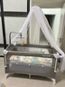 ANGI BABY嬰兒床可移動拼接床嬰兒床多功能床可折疊搖搖床新生兒哄睡兒童床 旗艦款 尿布臺+玩具架+蚊帳+搖桿 嬰兒床拼接床新生兒禮物哄娃神器 曬單實拍圖