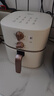 美的（Midea）空氣炸鍋易用旋鈕 家用實(shí)用大容量5.3L 不用翻面 蒸汽嫩烤 輕音烘炸 金屬內(nèi)腔無(wú)異味  MF-KZE535J5 曬單實(shí)拍圖