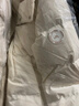 鴨鴨（YAYA）王一博明星同款羽絨服男女同款反季新款潮流短款面包服加厚外套 米白色（男女同款） L 曬單實拍圖