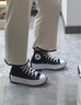 匡威（Converse）官方 Run Star Hike高幫帆布流星厚底鞋黑色166800C 166800C/黑色 39 曬單實(shí)拍圖