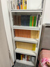 唐輯書架書柜家用落地置物貨架學(xué)生鋼制收納儲物架子 白五層60*30*160 曬單實(shí)拍圖