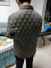 朦朧杏 保暖老太太加厚短款羽絨服媽媽冬裝加絨燈芯絨小棉衣老年人外套 藍(lán)色 XL 【建議80-100斤】 曬單實(shí)拍圖