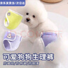 酈狼狗狗生理褲母狗姨媽月經(jīng)期安全褲泰迪用品寵物內褲中小型犬防騷擾 淺紫小兔褲子L號【腰圍28-38cm】 曬單實(shí)拍圖