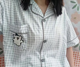 日系線條小狗可愛格子睡衣女夏季短袖短褲開衫甜美學(xué)生家居服套裝 【藍(lán)格小狗】【短袖短褲】 L 【95-110斤】 曬單實(shí)拍圖
