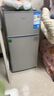 奧克斯小冰箱家用小型迷你冷藏冷凍兩用出租房宿舍用節能省電寢室辦公室電冰箱 【升級凈化去味】30A146DW銀【節能省電】 曬單實(shí)拍圖
