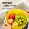 京東京造 洗菜盆 瀝水籃 雙層洗菜籃 洗菜神器淘米籃水果籃  （4件套） 曬單實(shí)拍圖